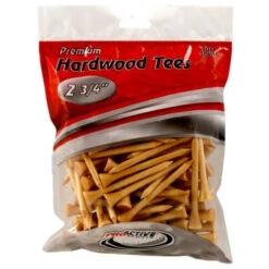 ProActive Premium Sports Hardwood Golf Tees 2.75" -Cheap Golf Shop 2.75 Natural 100