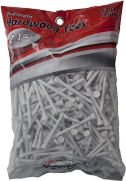 ProActive Premium Sports Hardwood Golf Tees 2.75" 500 Count 5 ProActive Premium Sports Hardwood Golf Tees 2.75" 500 Count -Cheap Golf Shop 2.75 White 500