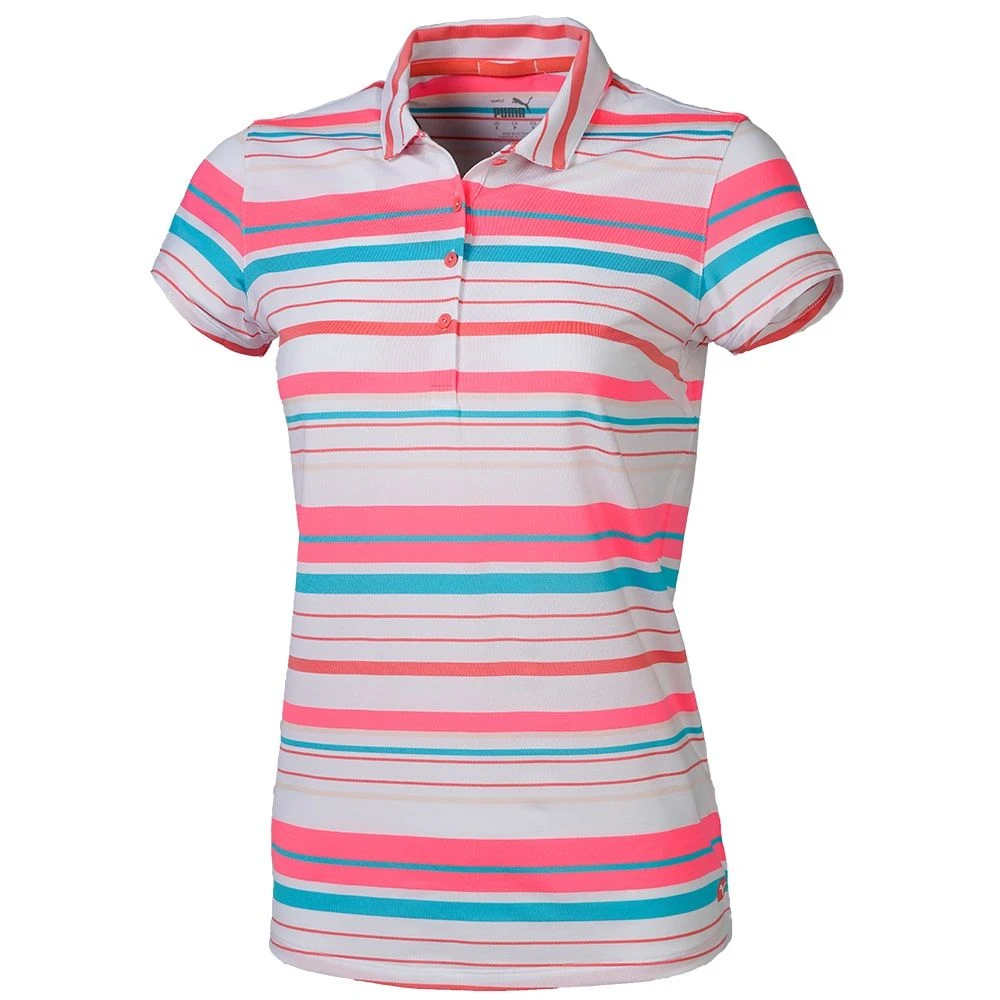 Cobra Puma Women's Cloudspun Ribbon Golf Polo 1 Cobra Puma Women's Cloudspun Ribbon Golf Polo