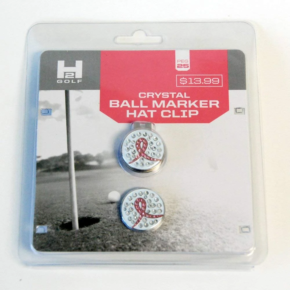 H2 Golf #25 Crystal Ball Marker Hat Clip 1 H2 Golf #25 Crystal Ball Marker Hat Clip
