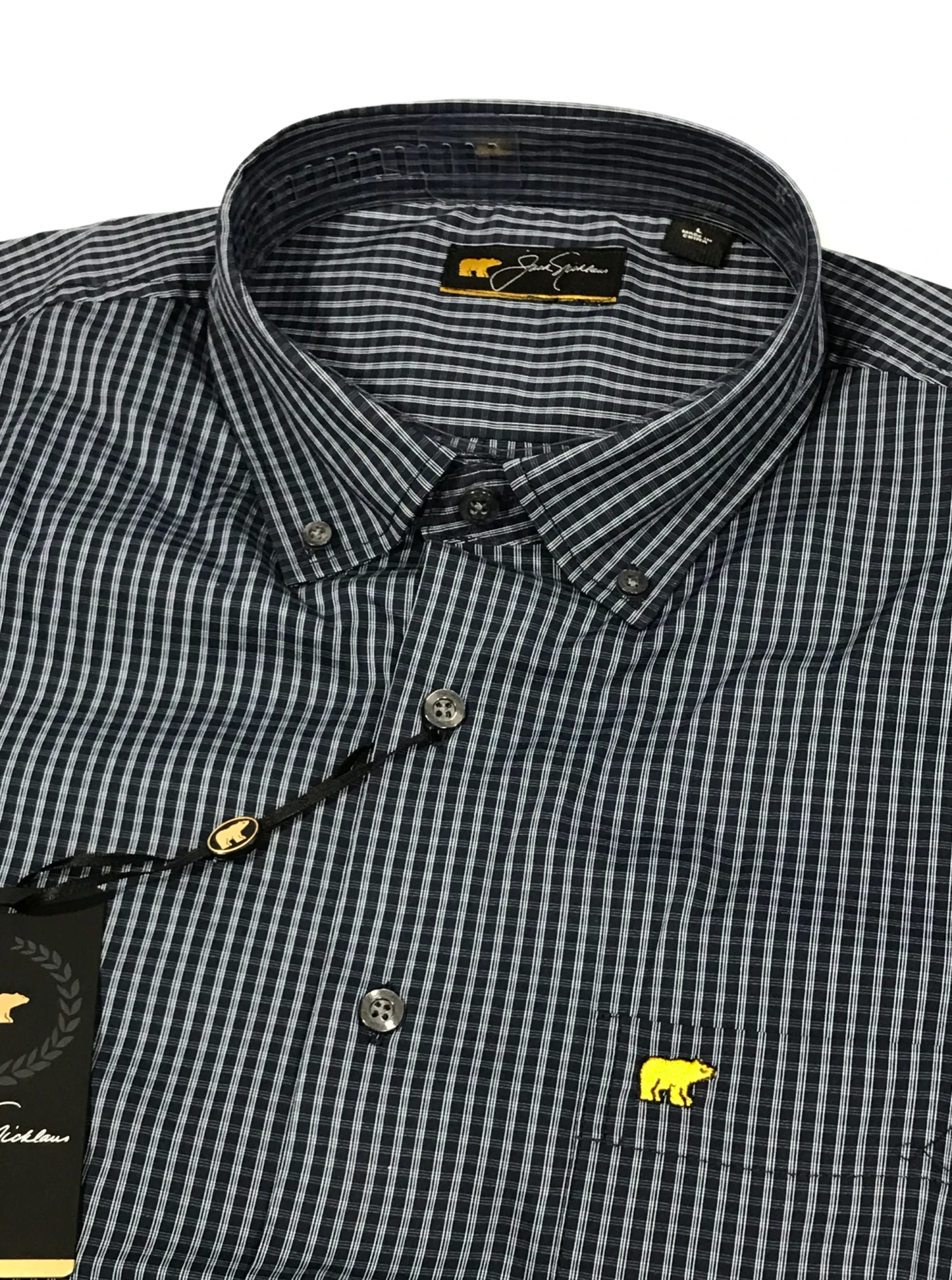 Callaway Jack Nicklaus Black Label By Perry Ellis Mini Plaid Button Down Shirts 3 Callaway Jack Nicklaus Black Label By Perry Ellis Mini Plaid Button Down Shirts - Image 3
