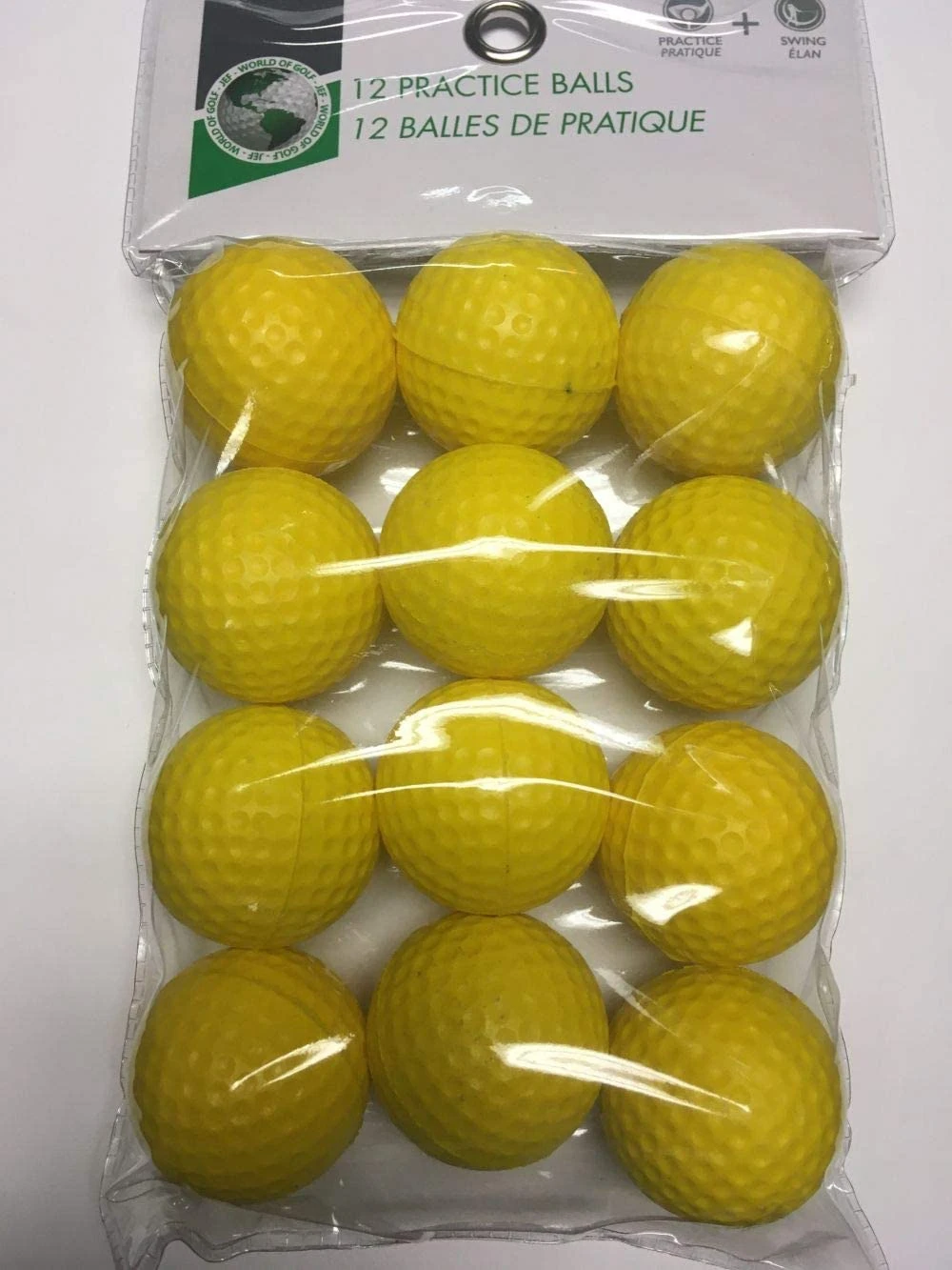 Reduced Flight Yellow Foam Golf Balls - 12 Pack 1 Reduced Flight Yellow Foam Golf Balls - 12 Pack