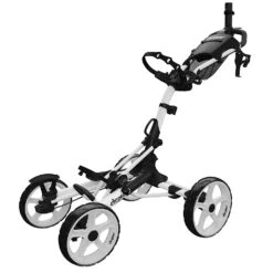 Clicgear Golf 4-Wheel Push Cart Model 8.0+ -Cheap Golf Shop 8.0 White Unfolded