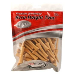 ProActive Sports Premium Hardwood Accu-Height Golf Tees -Cheap Golf Shop Accu Height Tees 3.25 a