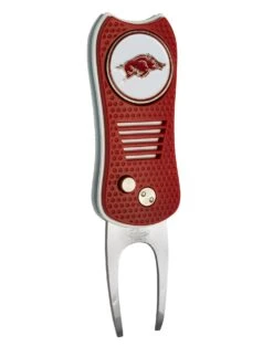 Team Golf Retractable Switchblade Switchfix Divot Tool Ball Marker - NCAA 22 Team Golf Retractable Switchblade Switchfix Divot Tool Ball Marker - NCAA -Cheap Golf Shop Arkansas Razorbacks Switchfix 44448 104