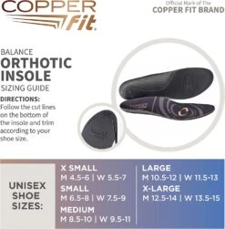 Copper Fit Balance Orthotic Insoles -Cheap Golf Shop BalanceOrthoticInsoles Medium 2
