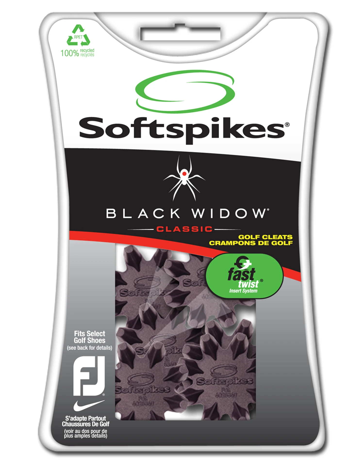 Black Widow Classic Cleats (Fast Twist) 1 Black Widow Classic Cleats (Fast Twist)