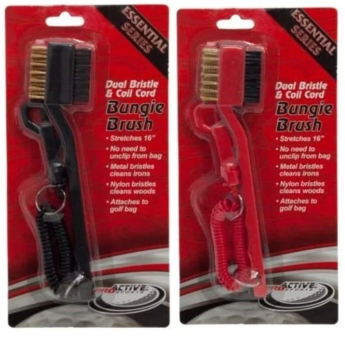 Club Brush Dual Bristle & Coil Cord Bungie Brush 1 Club Brush Dual Bristle & Coil Cord Bungie Brush