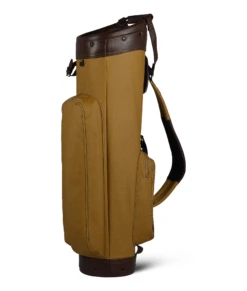 Sun Mountain Golf Canvas & Leather Cart Bag -Cheap Golf Shop CanvasLeatherCartClay BrownAltShot