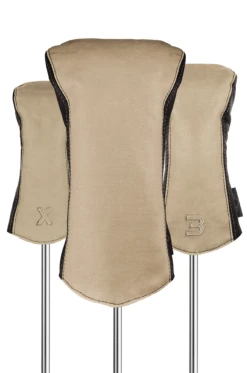 Sun Mountain Golf Canvas & Leather Head Covers -Cheap Golf Shop CanvasLeatherHeadcoverNatural Brown