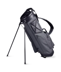 Sun Mountain Golf Canvas & Leather Carry Stand Bag -Cheap Golf Shop CanvasLeatherStandSlate BlackAltShot