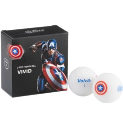 Volvik Marvel Character Golf Ball 4 Pack 16 Volvik Marvel Character Golf Ball 4 Pack -Cheap Golf Shop Captain America Square