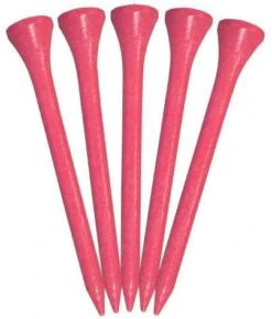 Pride Sports Wood Golf Tees 2.75 X 100 Count -Cheap Golf Shop Classic Wood Tee 2.75 100 count Citrus Pink