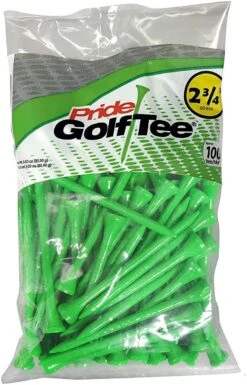 Pride Sports Wood Golf Tees 2.75 X 100 Count -Cheap Golf Shop Classic Wood Tee 2.75 100 count Green