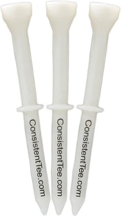 Consistent Tee Golf Tees 10 Pack - 3.25" -Cheap Golf Shop ConsistentTees White2