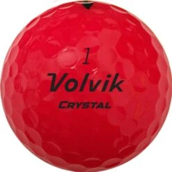 Volvik Crystal 2022 Focus Colored Golf Balls By The Sleeve -Cheap Golf Shop CrystalFocus2022 RubyRedBall