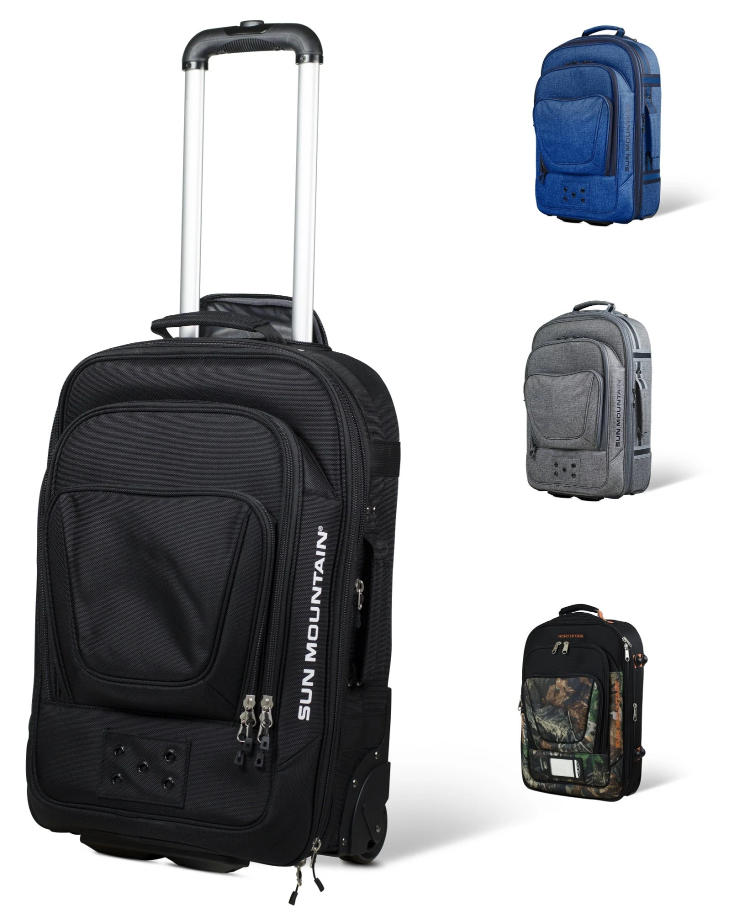 Sun Mountain Golf Wheeled Carry-On Travel Suitcase - Closeout! 1 Sun Mountain Golf Wheeled Carry-On Travel Suitcase - Closeout!