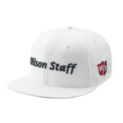 Wilson Staff Golf Flat Brim Tour Caps - Assorted Colors -Cheap Golf Shop Flat Brim White 1
