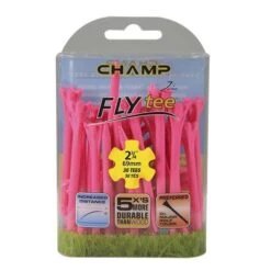 Champ Fly Tees 2.75" Plastic Golf Tees -Cheap Golf Shop Flytee 2.75 pink