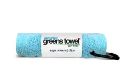 Clip Wipes Microfiber Golf Greens Towel -Cheap Golf Shop Greens Towels Caibbean Blue