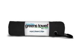 Clip Wipes Microfiber Golf Greens Towel -Cheap Golf Shop Greens Towels Jet Black