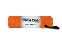Clip Wipes Microfiber Golf Greens Towel -Cheap Golf Shop Greens Towels Orange Crush