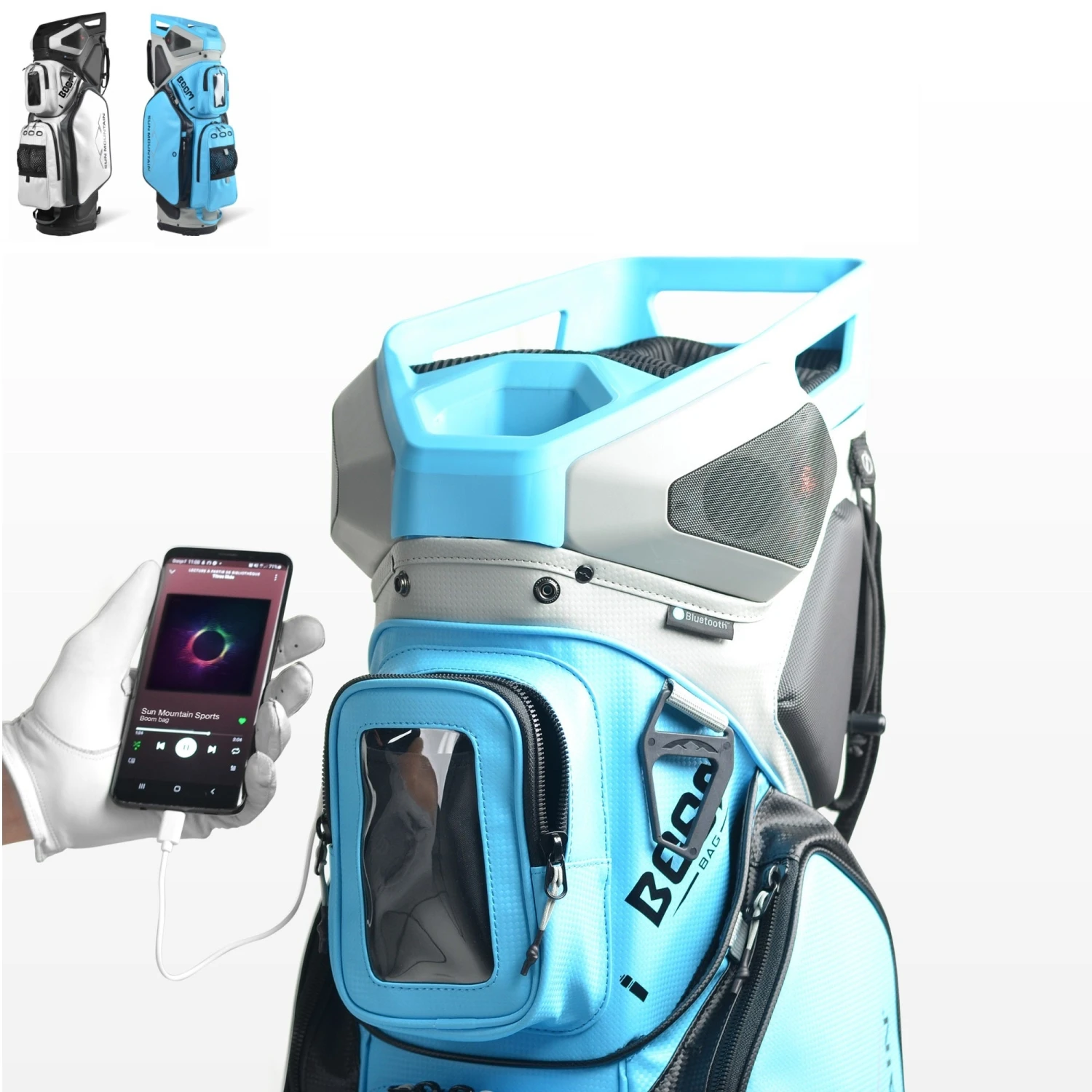 Sun Mountain Golf 2021 Boom Bag 5-Way Speaker Cart Bag 1 Sun Mountain Golf 2021 Boom Bag 5-Way Speaker Cart Bag