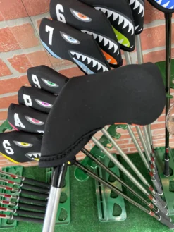 Shark Bite Neoprene Iron Head Covers Set -Cheap Golf Shop IMG 2813 scaled
