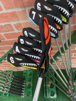 Shark Bite Neoprene Iron Head Covers Set -Cheap Golf Shop IMG 2814 scaled
