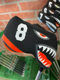 Shark Bite Neoprene Iron Head Covers Set -Cheap Golf Shop IMG 2815 scaled