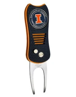 Team Golf Retractable Switchblade Switchfix Divot Tool Ball Marker - NCAA 26 Team Golf Retractable Switchblade Switchfix Divot Tool Ball Marker - NCAA -Cheap Golf Shop Illinois Illini Switchfix 44448 117