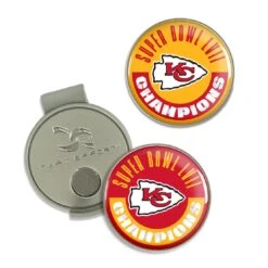 Team Effort Hat Clip & Ball Markers -Cheap Golf Shop KCChiefsSBHatClip