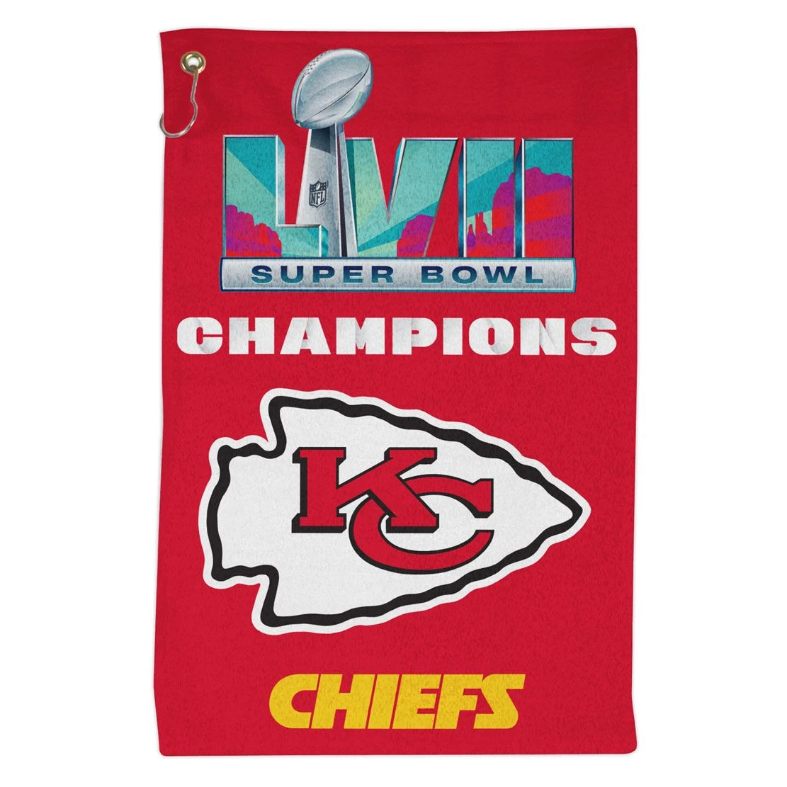 WinCraft Kansas City Chiefs Super Bowl Champions Golf Towel 1 WinCraft Kansas City Chiefs Super Bowl Champions Golf Towel