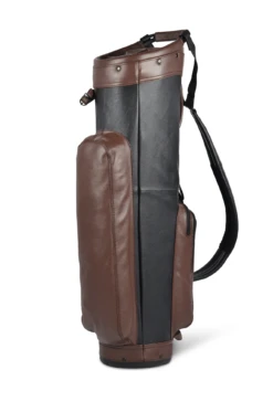 Sun Mountain Golf Leather Cart Bag 18 Sun Mountain Golf Leather Cart Bag -Cheap Golf Shop LeatherCartBlack BrownAltShot1