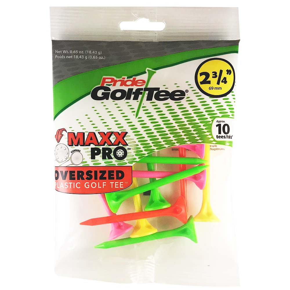 Pride MaxxPro Oversized Plastic Golf Tees 2 Pride MaxxPro Oversized Plastic Golf Tees - Image 2
