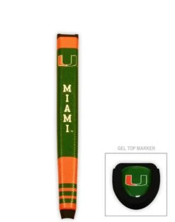 Team Golf NCAA Collegiate Putter Grips With Magnetic Ball Marker -Cheap Golf Shop Miami Hurricanes PutterGrip 44401