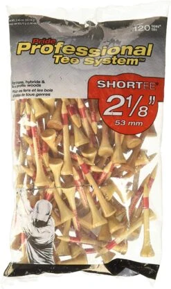 Pride Professional Tee System ProLength Golf Tees -Cheap Golf Shop PTS ProLength Natural Red 2.125 125