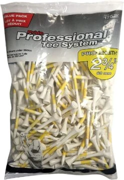 Pride Professional Tee System ProLength Golf Tees -Cheap Golf Shop PTS ProLength White 2.75 175