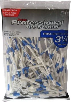 Pride Professional Tee System ProLength Golf Tees -Cheap Golf Shop PTS ProLength White Blue 3.25 135ct