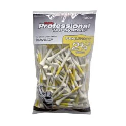 Pride Professional Tee System ProLength Golf Tees -Cheap Golf Shop PTS ProLength Yellow 100
