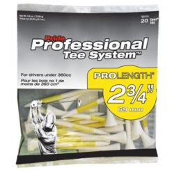 Pride Professional Tee System ProLength Golf Tees -Cheap Golf Shop PTS ProLength Yellow 20