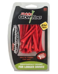 Pride Performance Matte Finish Golf Tees -Cheap Golf Shop Pride Performance Matte 234 Red 30ct 87991