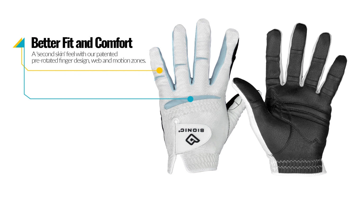 Bionic Men's RelaxGrip 2.0 Golf Gloves 2 Bionic Men's RelaxGrip 2.0 Golf Gloves - Image 2