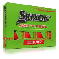 Srixon Soft Feel Brite Matte Color Golf Balls -Cheap Golf Shop SOFTFEELBriteRed13 Package FLIP reflection