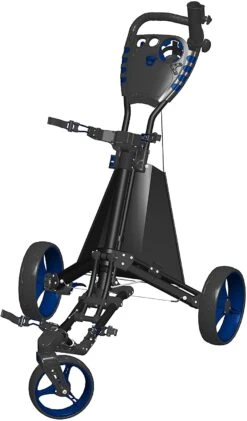 Spin It Golf Easy Drive 3-Wheel Push Cart -Cheap Golf Shop SpinItEasyDriver BlackBlue