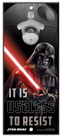 WinCraft Star Wars Bottle Opener 13" X 5" Wooden Signs 6 WinCraft Star Wars Bottle Opener 13" X 5" Wooden Signs -Cheap Golf Shop Star Wars bottle opener Vader Episode 4