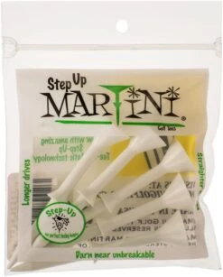 Martini Tees - Step Up Tees -Cheap Golf Shop StepUp White
