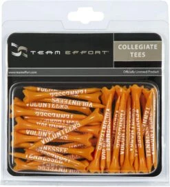 WinCraft Team Effort Collegiate Golf Tees 40 Pack -Cheap Golf Shop Tennesee Volunteers Tees