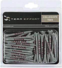 WinCraft Team Effort Collegiate Golf Tees 40 Pack -Cheap Golf Shop Texas A M Aggies Tees