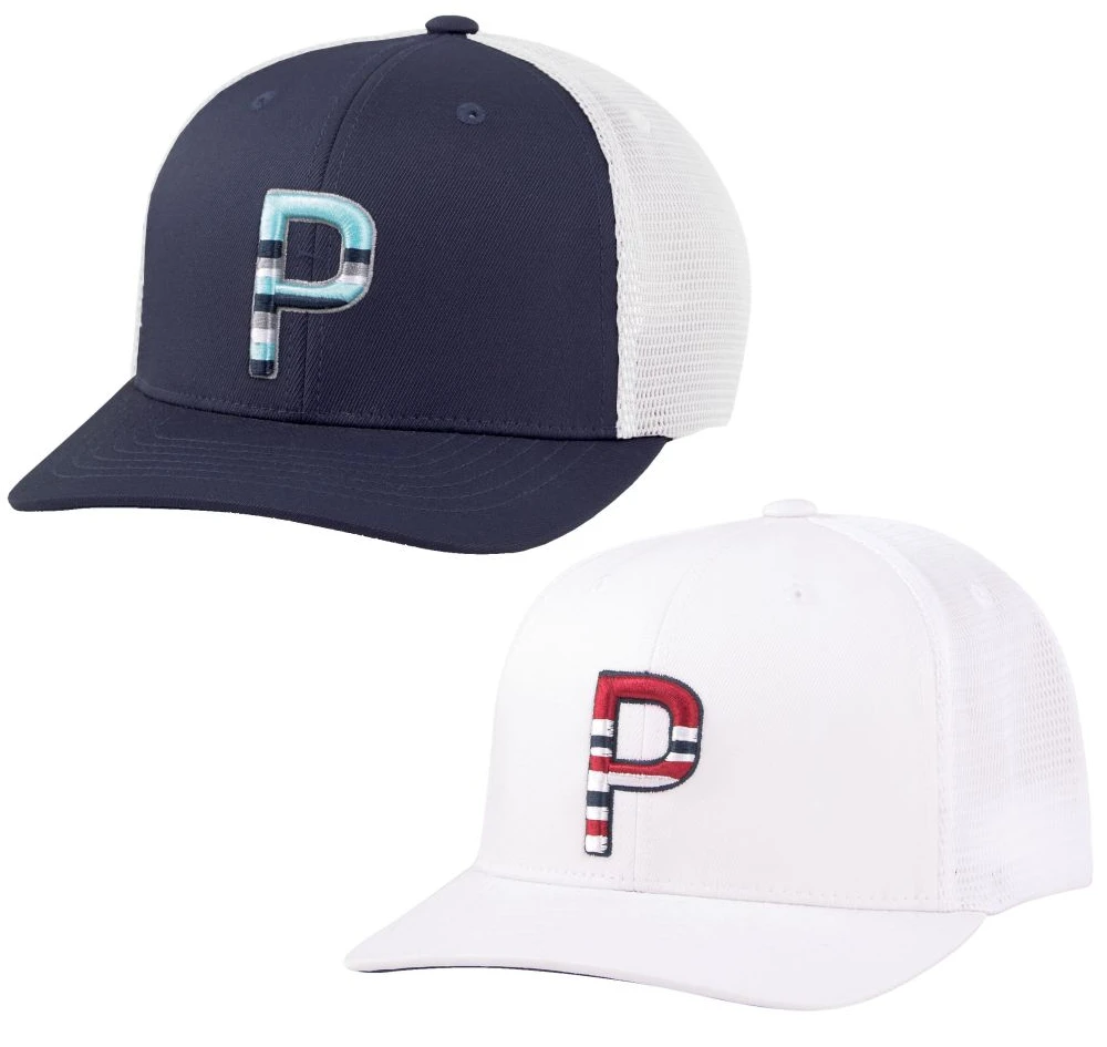 Puma Sundown Trucker P Snapback Golf Cap 1 Puma Sundown Trucker P Snapback Golf Cap